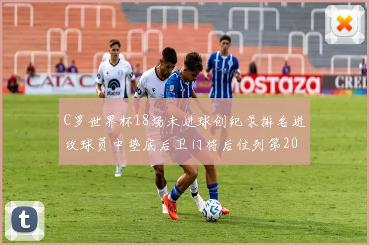 C罗世界杯18场未进球创纪录排名进攻球员中垫底后卫门将后位列第20